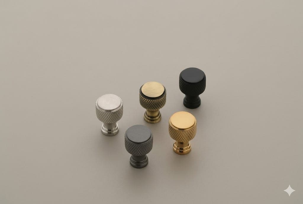 Knurled Round Knob